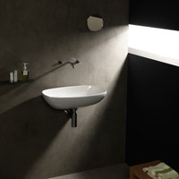 Immagine di Flaminia NUDASLIM lavabo 61 cm da appoggio o sospeso, senza troppopieno, colore bianco finitura lucido ND60L