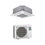 Immagine di Mitsubishi PLA-M CASSETTA 4 VIE Climatizzatore a cassetta monosplit inverter | unità esterna 3.5 kW unità interna 12000 BTU PUZ-ZM35VKA2+PLA-M35EA2
