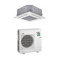 Immagine di Mitsubishi PLA-M CASSETTA 4 VIE Climatizzatore a cassetta monosplit inverter | unità esterna 6.1 kW unità interna 21000 BTU PUZ-ZM60VHA2+PLA-M60EA2