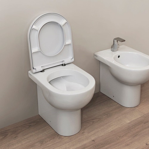 Immagine di Flaminia QUICK vaso back to wall con scarico S/P, con sistema goclean®, colore bianco finitura lucido QK117G