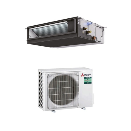 Immagine di Mitsubishi PEAD-M JA2 CANALIZZATA MEDIA PREVALENZA Climatizzatore canalizzabile monosplit inverter | unità esterna STANDARD INVERTER 3.6 kW unità interna 12000 BTU PEAD-M35JA2-SUZ-M35VA