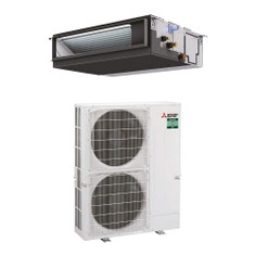 Immagine di Mitsubishi PEAD-M CANALIZZATA MEDIA PREVALENZA Climatizzatore canalizzabile monosplit inverter | unità esterna POWER INVERTER 12.5 kW trifase unità interna 43000 BTU PUZ-ZM125YKA2-PEAD-M125JA2