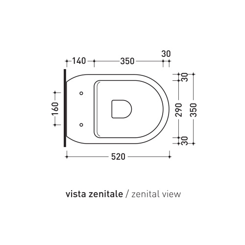 Immagine di Flaminia ASTRA vaso back to wall, con sistema goclean® e scarico S/P, senza sedile, colore bianco AS117G