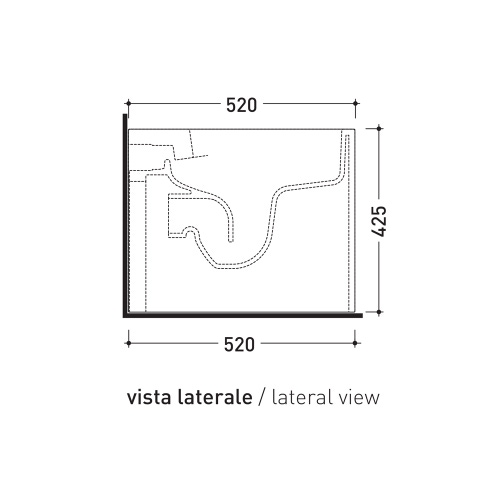 Immagine di Flaminia ASTRA vaso back to wall, con sistema goclean® e scarico S/P, senza sedile, colore bianco AS117G