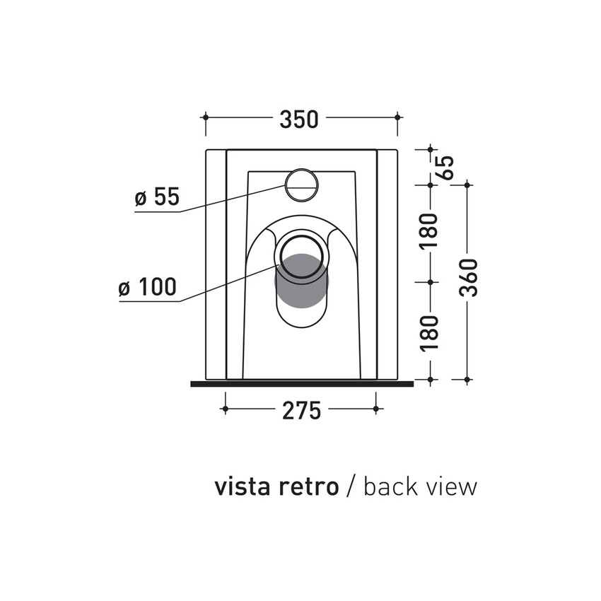 Immagine di Flaminia ASTRA vaso back to wall, con sistema goclean® e scarico S/P, senza sedile, colore bianco AS117G