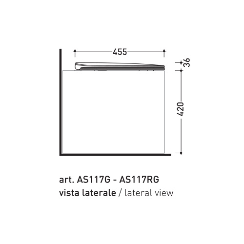 Immagine di Flaminia ASTRA set sanitari back to wall, vaso Plus con sistema goclean®, sedile a chiusura rallentata, bidet monoforo con troppopieno, colore bianco finitura lucido AS117RG-AS217-ASCW05