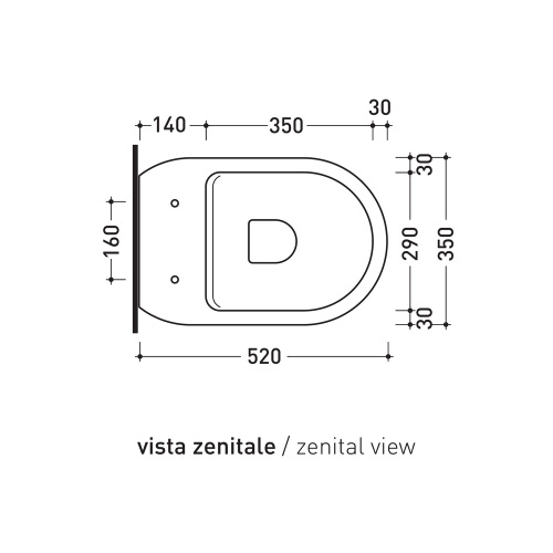 Immagine di Flaminia ASTRA vaso back to wall Plus, con sistema goclean®, senza sedile, colore bianco AS117RG