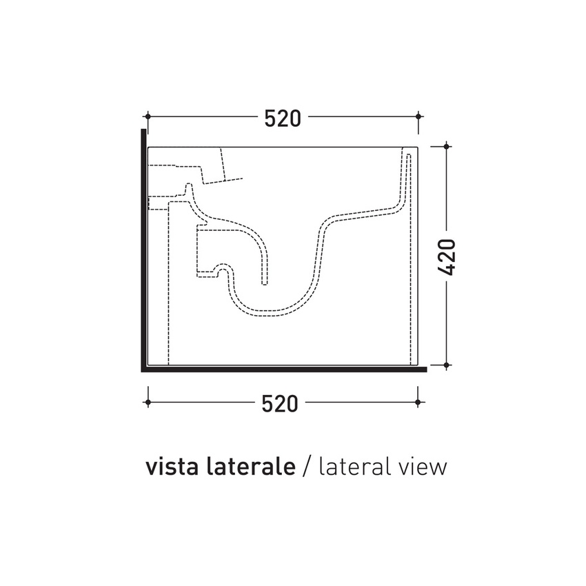 Immagine di Flaminia ASTRA vaso back to wall Plus, con sistema goclean®, senza sedile, colore bianco AS117RG