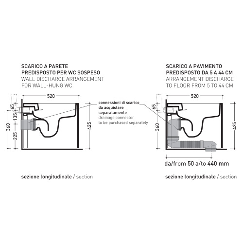 Immagine di Flaminia ASTRA vaso back to wall Plus, con sistema goclean®, senza sedile, colore bianco AS117RG