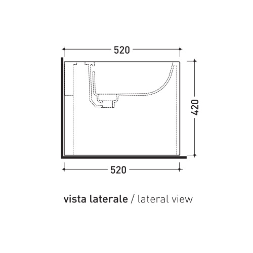 Immagine di Flaminia ASTRA bidet back to wall, monoforo, con troppopieno, colore bianco AS217