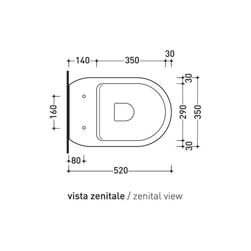 Immagine di Flaminia ASTRA vaso sospeso con sistema goclean®, senza sedile, colore cenere finitura opaco AS118GCEN