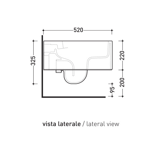 Immagine di Flaminia ASTRA vaso sospeso con sistema goclean®, senza sedile, colore cenere finitura opaco AS118GCEN