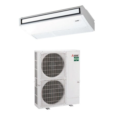 Immagine di Mitsubishi PCA-M KA2 PENSILE A SOFFITTO Climatizzatore monosplit inverter | unità esterna 12.5 kW unità interna 43000 BTU PUZ-ZM125VKA2+PCA-M125KA2