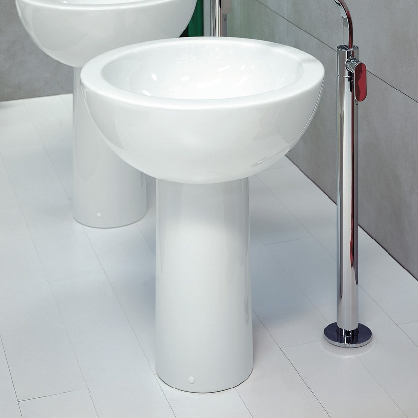 Immagine di Flaminia FONTE FONTANA 70 colonna per lavabo 70 cm, colore bianco finitura lucido FN70C