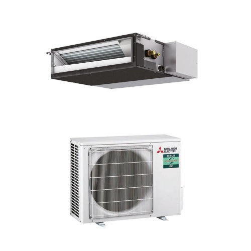 Immagine di Mitsubishi SEZ-M Canalizzabile compatta Climatizzatore canalizzabile monosplit inverter | unità esterna POWER INVERTER 5 kW unità interna 18000 BTU PUZ-ZM50VKA2+SEZ-M50DA2