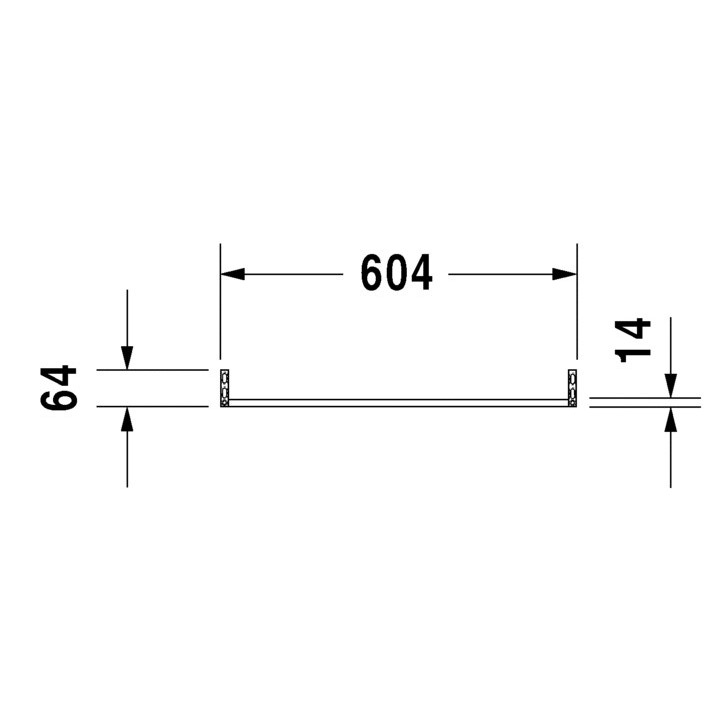 Immagine di Duravit Portasciugamani L.60.4 cm, finitura cromo 0030321000