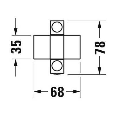 Immagine di Duravit KARREE portasciugamani a snodo, finitura cromo 0099581000