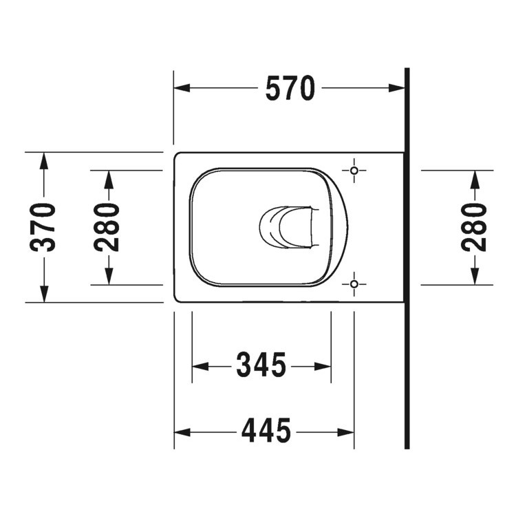 Immagine di Duravit VERO AIR vaso sospeso Rimless® a cacciata, senza brida, senza sedile, UWL classe 1, fabbisogno di acqua di risciacquo 4,5 l, colore bianco 2525090000