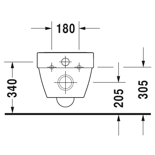 Immagine di Duravit VERO AIR vaso sospeso Rimless® a cacciata, senza brida, senza sedile, UWL classe 1, fabbisogno di acqua di risciacquo 4,5 l, colore bianco 2525090000