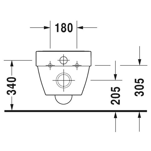 Immagine di Duravit VERO AIR vaso sospeso Rimless® a cacciata, senza brida, senza sedile, UWL classe 1, fabbisogno di acqua di risciacquo 4,5 l, WonderGliss, colore bianco 25250900001