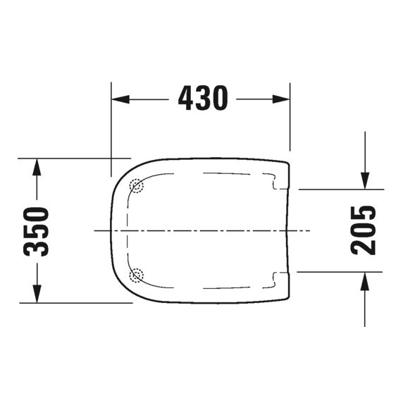 Copriwater Standard Duravit D-Code Vital per disabili 60410000