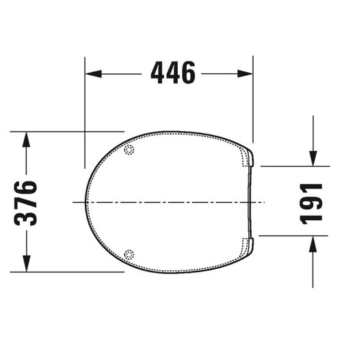 Immagine di Duravit DURAPLUS sedile con coperchio, senza chiusura rallentata, cerniere in acciaio inox, colore bianco 0064200000