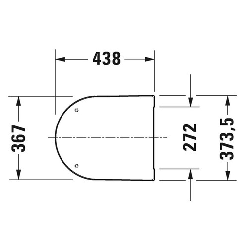 Immagine di Duravit ME BY STARCK COMPACT set vaso sospeso Rimless® senza brida P.48 cm, sedile con coperchio rimovibile, cerniere in acciaio inox con chiusura rallentata, colore bianco 45300900A1