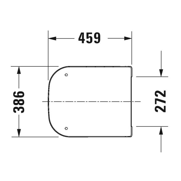 Immagine di Duravit P3 COMFORTS sedile con coperchio, cerniere in acciaio inox, con chiusura rallentata, colore bianco 0020390000