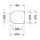 Immagine di Duravit STARCK 3 set vaso sospeso e sedile con coperchio, colore bianco 42000900A1