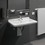 Immagine di Duravit STARCK 3 lavabo Vital 60 cm monoforo, con troppopieno e bordo per rubinetteria, lato inferiore smaltato, colore bianco 0309600000