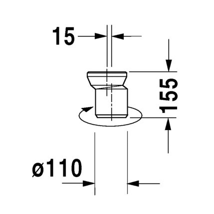 Immagine di Duravit Set di allacciamento Vario, lunghezza regolabile 0014220000