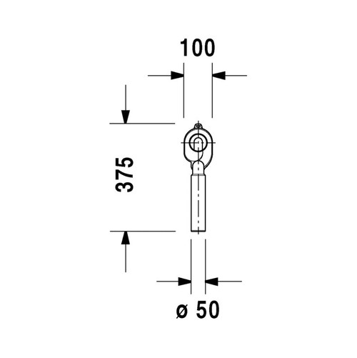 Immagine di Duravit Sifone ad aspirazione 1-4 L, scarico verticale 0051110000