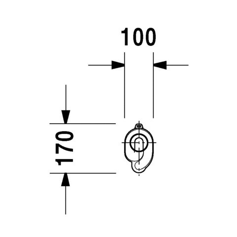 Immagine di Duravit Sifone ad aspirazione 1-4 L, scarico orizzontale nascosto 0051120000