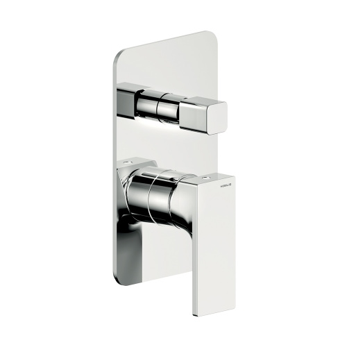 Immagine di Nobili SEVEN set rubinetteria con miscelatore lavabo a parete senza scarico e corpo incasso, miscelatore bidet con scarico, miscelatore monocomando doccia ad incasso senza corpo incasso, finitura cromo SE124198CR+SE124119/1CR+SE124100/ECR