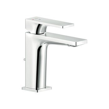Immagine di Nobili SEVEN miscelatore lavabo monocomando, H.15.5 cm, con scarico, a risparmio energetico, finitura cromo SEE124118/1CR