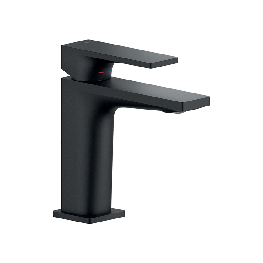 Immagine di Nobili SEVEN miscelatore lavabo monocomando, H.15.5 cm, senza scarico, finitura velvet black SE124118/3BM