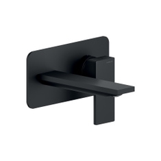 Immagine di Nobili SEVEN miscelatore lavabo monocomando a parete, senza corpo incasso e senza scarico, bocca P.17.3 cm, colore mora finitura opaco SE124198BM