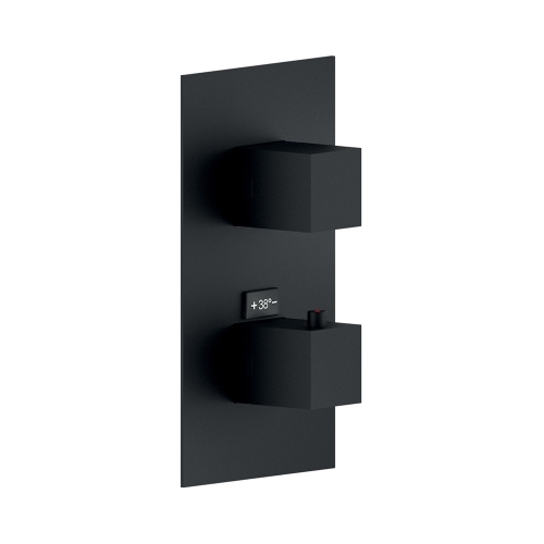 Immagine di Nobili Termostatico ad incasso per doccia, 1 via, senza corpo incasso, colore mora finitura opaco WE00101/QBM