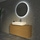 Ideal Standard CONCA composizione bagno: lavabo d’appoggio L.60 P.45 cm, colore bianco, miscelatore monocomando con scarico, finitura cromo, mobile sottolavabo L.120 cm, finitura legno chiaro, specchio rotondo Ø80 CONCA02