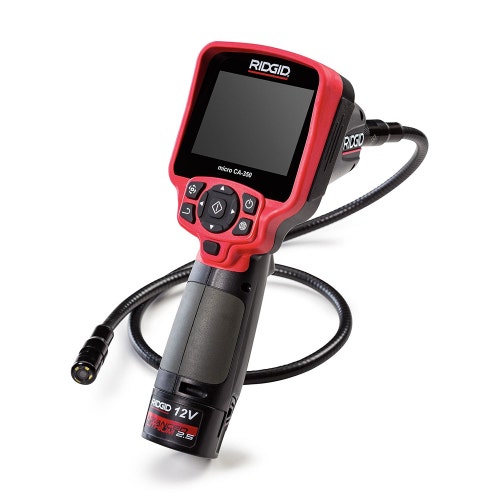Immagine di Ridgid micro CA-350 Telecamera per ispezione con display TFT a colori da 3.5", con batteria 12 V Li-Ion e caricabatteria 55903