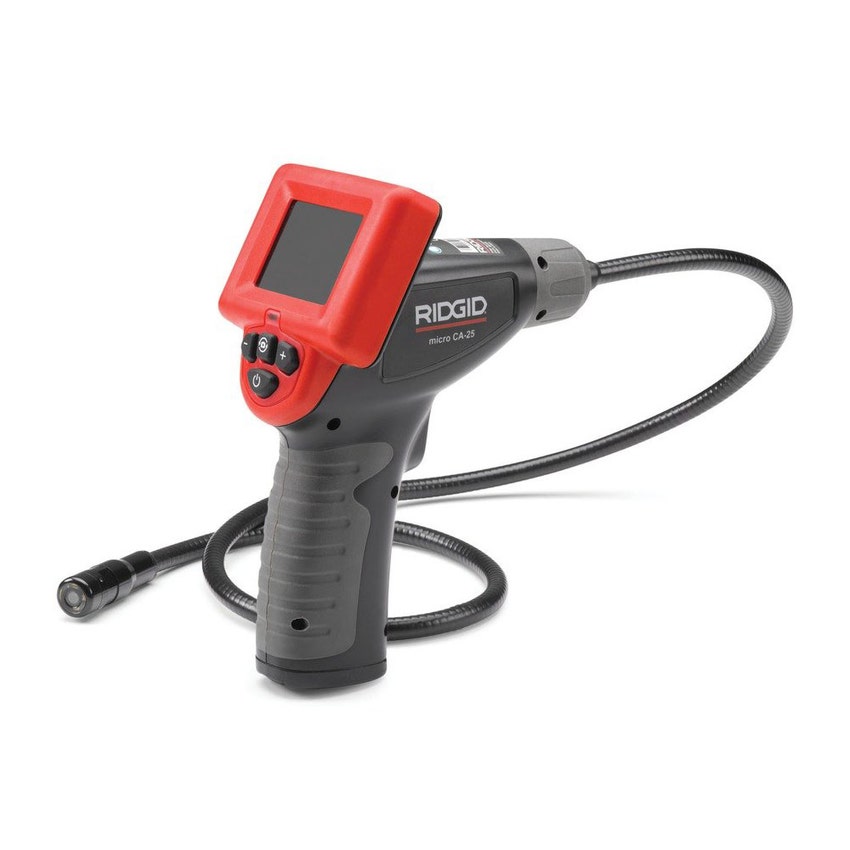 Ridgid 55903 micro CA-350 Telecamera per ispezione con display TFT a colori  da 3.5, con batteria 12 V Li-Ion e caricabatteria