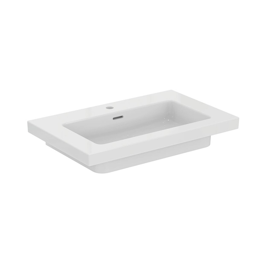 Immagine di Ideal Standard EXTRA lavabo top L.81 cm, monoforo, con troppopieno, colore bianco T436201