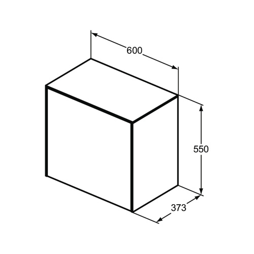 Immagine di Ideal Standard CONCA set con lavabo sospeso L.70 P.45 cm, colore bianco, miscelatore monocomando con scarico piletta, finitura cromo, mobile sottolavabo L.60 cm, colore antracite finitura opaco, specchio rotondo Ø90 CONCA07
