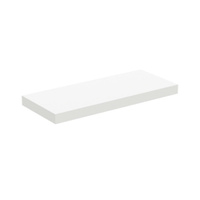 Immagine di Ideal Standard CONCA mensola rettangolare L.120 H.8 P.50.5 cm, senza taglio, in truciolare nobilitato, colore bianco finitura opaco T3952Y1