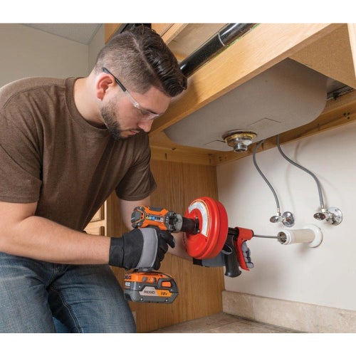 Immagine di Ridgid POWER SPIN+ con AUTOFEED® Stasatrice a mulinello con trivella a bulbo, fino a 500 giri/min 57043