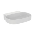 Immagine di Ideal Standard LINDA-X lavabo rettificato da appoggio o sospeso L.60 cm, ultrasottile, monoforo, senza troppopieno, colore bianco finitura lucido T498801