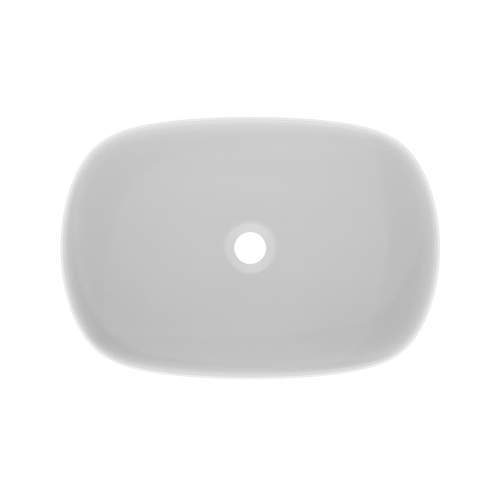 Immagine di Ideal Standard LINDA-X lavabo da appoggio L.55 cm, ultrasottile, senza foro rubinetteria e senza troppopieno, colore bianco seta finitura opaco T4402V1