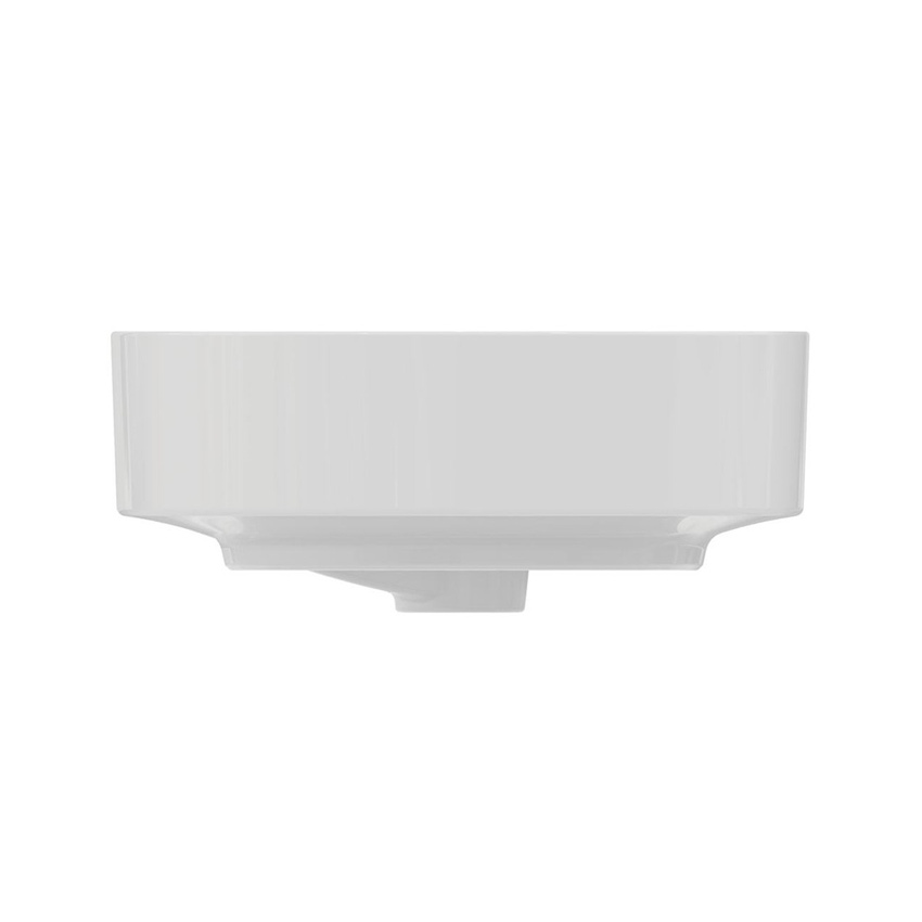 Immagine di Ideal Standard LINDA-X lavabo da appoggio L.55 cm, ultrasottile, senza foro rubinetteria, con troppopieno, colore bianco finitura lucido T440101