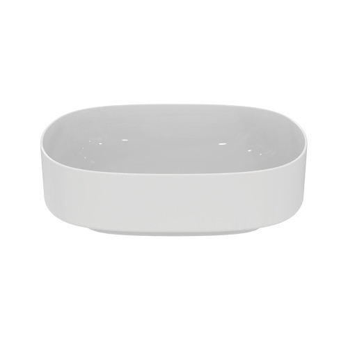 Immagine di Ideal Standard LINDA-X lavabo da appoggio L.45 cm, ultrasottile, senza foro e senza troppopieno, colore bianco finitura lucido T440001