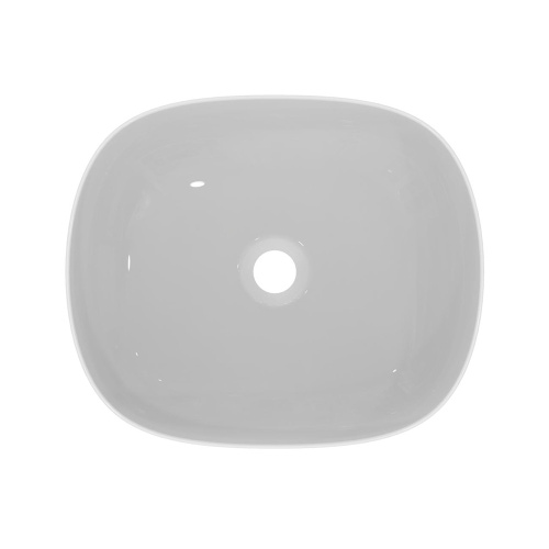 Immagine di Ideal Standard LINDA-X lavabo da appoggio L.45 cm, ultrasottile, senza foro e senza troppopieno, colore bianco finitura lucido T440001